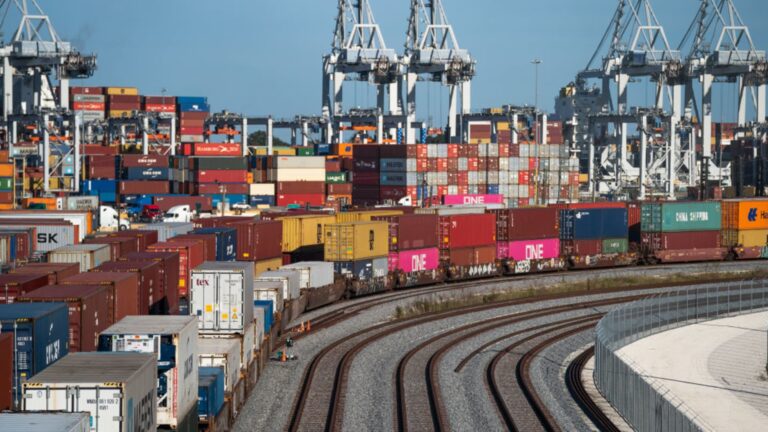 Double threat of Trump tariffs, new port strikes has shippers on edge