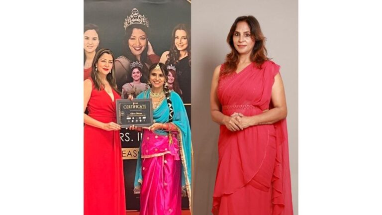 Neera Sharma won the title of Timeless Beauty at Marvellous Mrs India Beauty Pageant 2024