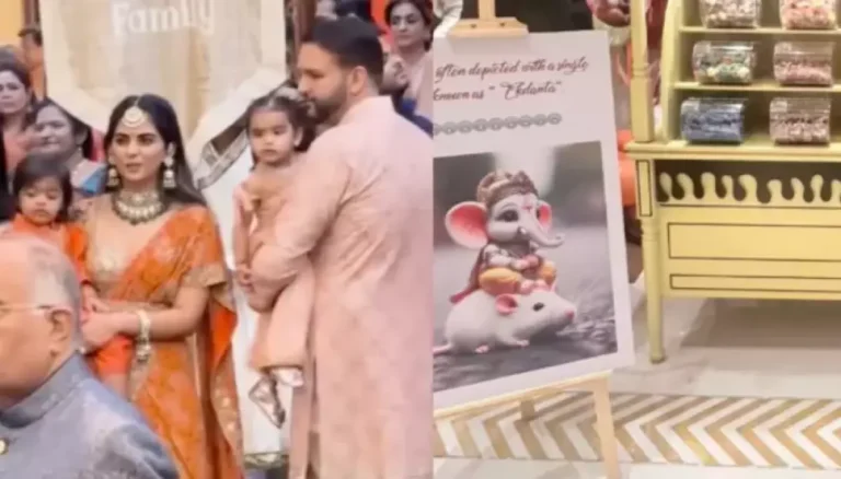 Isha Ambani’s Twins, Krishna-Adiya Shakti’s 2nd Birthday Party Had Cute Candies And Ganpati Poster