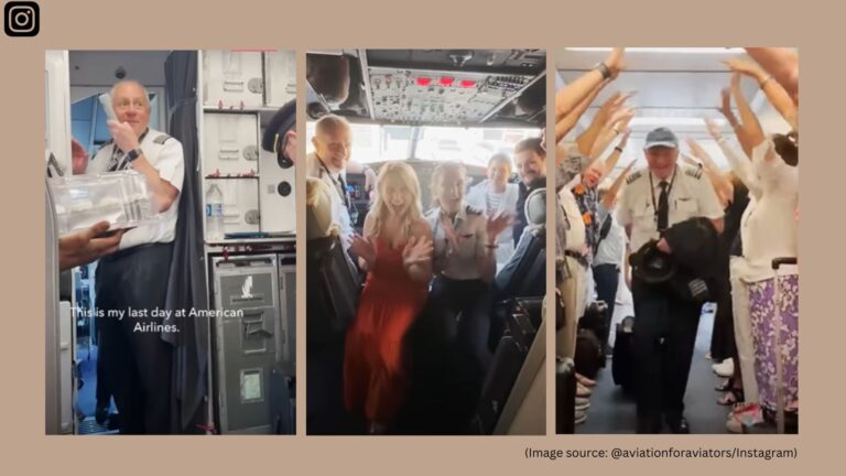 WATCH: American Airlines pilot shares last flight with daughter as co-pilot, receives ‘guard of honour’ from passengers | Trending News