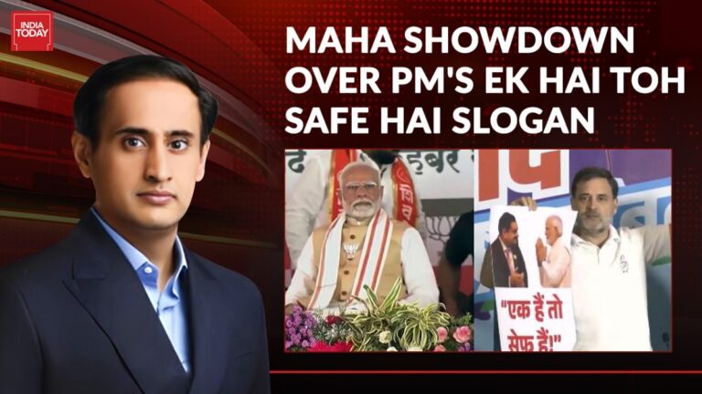 Maha battle of slogans: Who is ‘safe’ in poll war? Panelists debate on Rahul Kanwal’s show